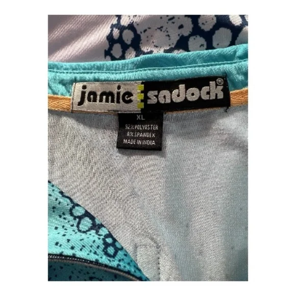 EUC Jamie Sadock sleeveless Avatar golf shirt bubble print quarter zip | - Picture 6 of 8